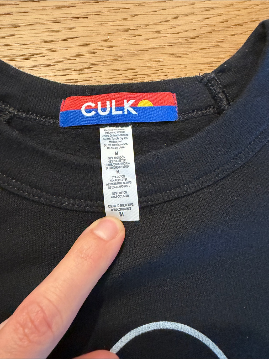 Culk Golden Gate Bridge San Francisco Graphic Crewneck Sweatshirt Black Mens M — image 3 of 8